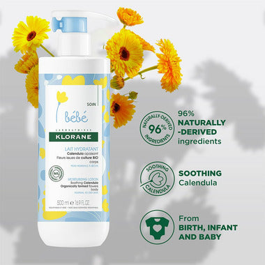 Klorane Bébé Lotion Hydratante au Calendula 500 ml