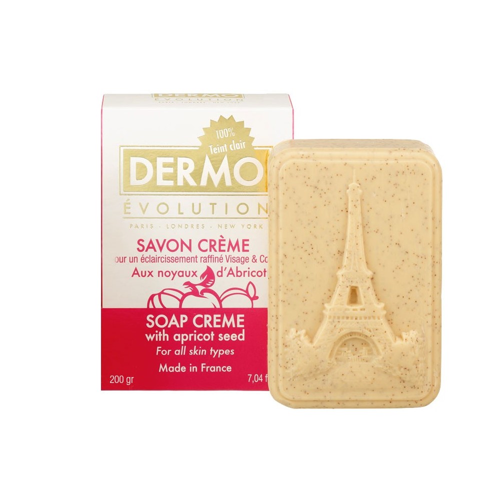 Savon Crémeux Éclaircissant Dermo Evolution aux Graines d'Abricot 200 g