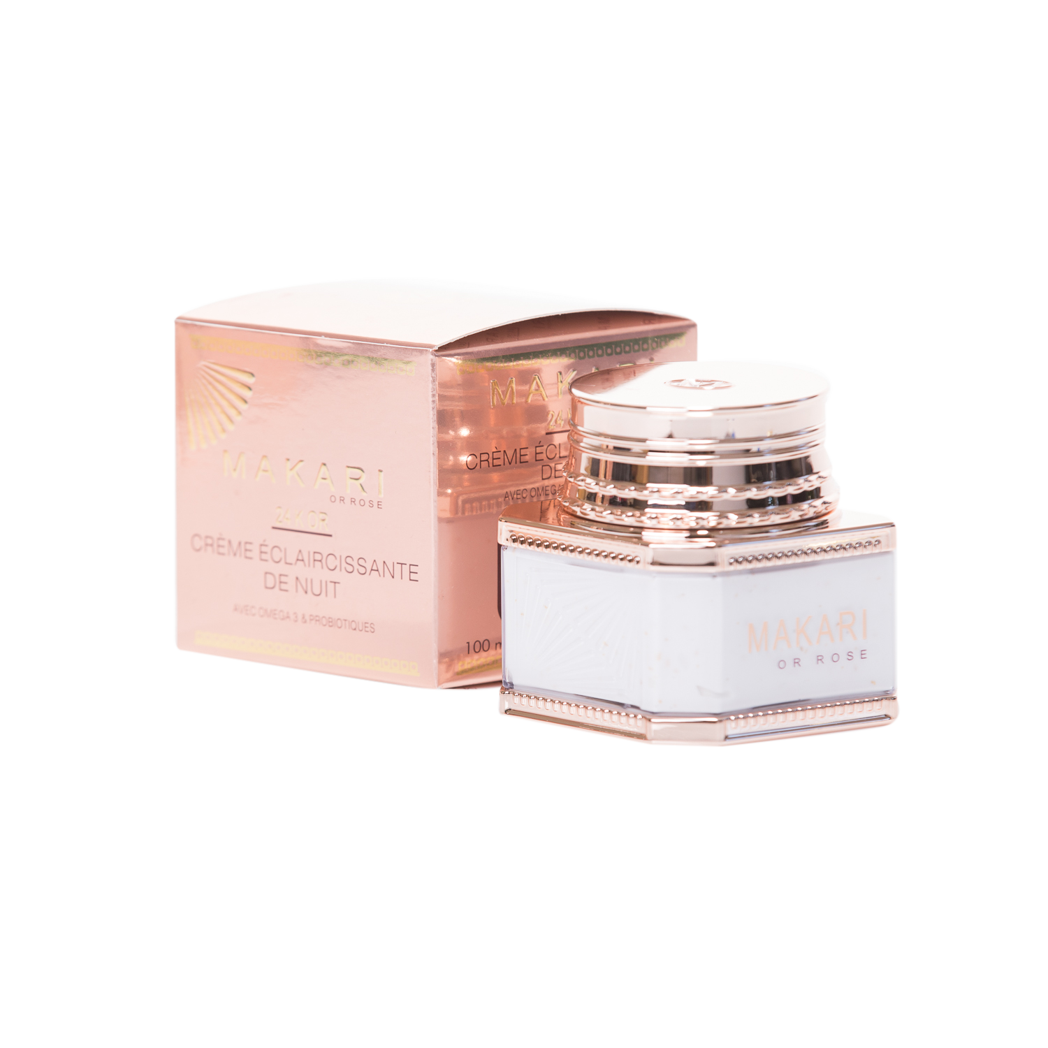 MAKARI - 24K ROSE GOLD NIGHT TREATMENT CREAM / Blurs lines. Improves elasticity. Boosts hydration.  For dry, normal, or maturing skin types - ShanShar