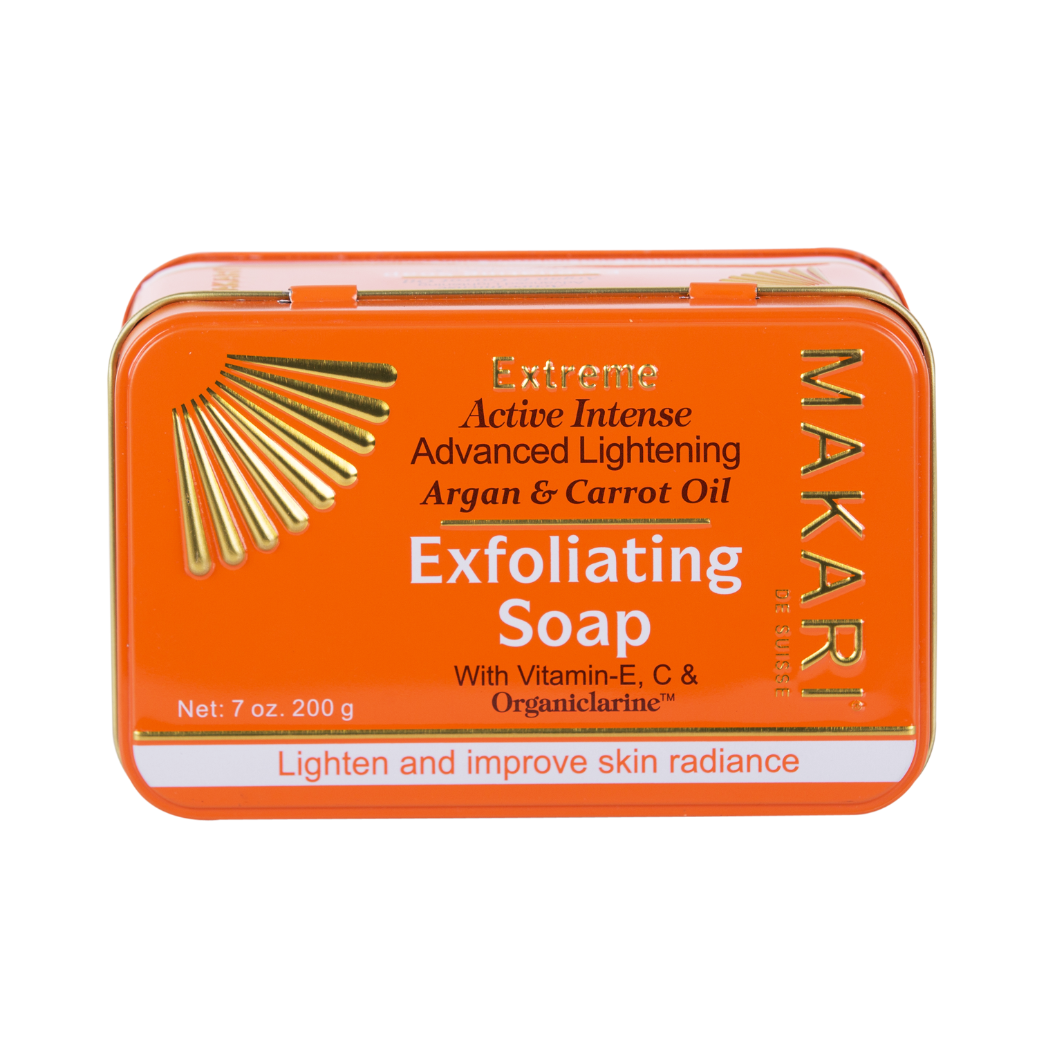 MAKARI - EXTREME ARGAN & CARROT OIL EXFOLIATING SOAP - Exfoliates. Lightens. Unifies tone.  For all skin types except sensitive - ShanShar