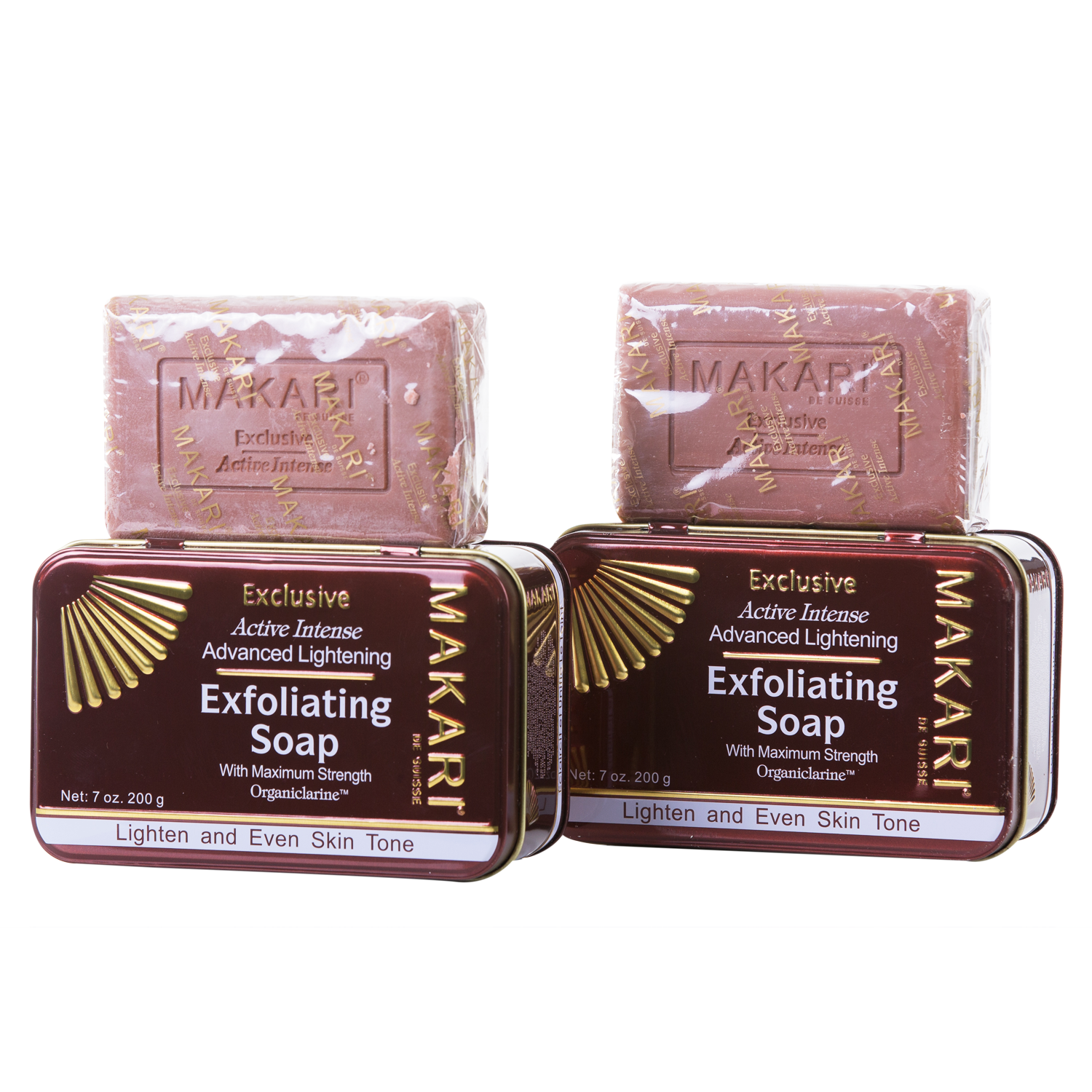 MAKARI - EXCLUSIVE EXFOLIATING SOAP Lightens. Clarifies. Unifies tone.  For all skin types except sensitive - ShanShar