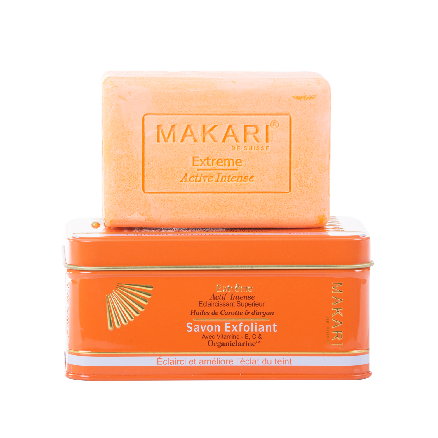 MAKARI - EXTREME ARGAN & CARROT OIL EXFOLIATING SOAP - Exfoliates. Lightens. Unifies tone.  For all skin types except sensitive - ShanShar