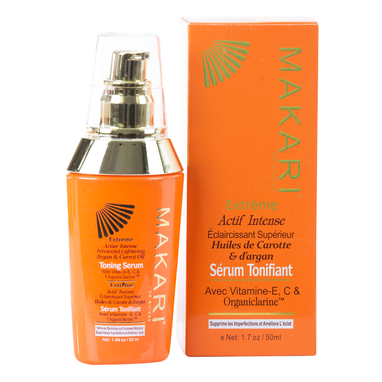 MAKARI - EXTREME ARGAN & CARROT OIL TONING SERUM - Lightens spots & blemishes. Boosts radiance.  For all skin types except sensitive - ShanShar