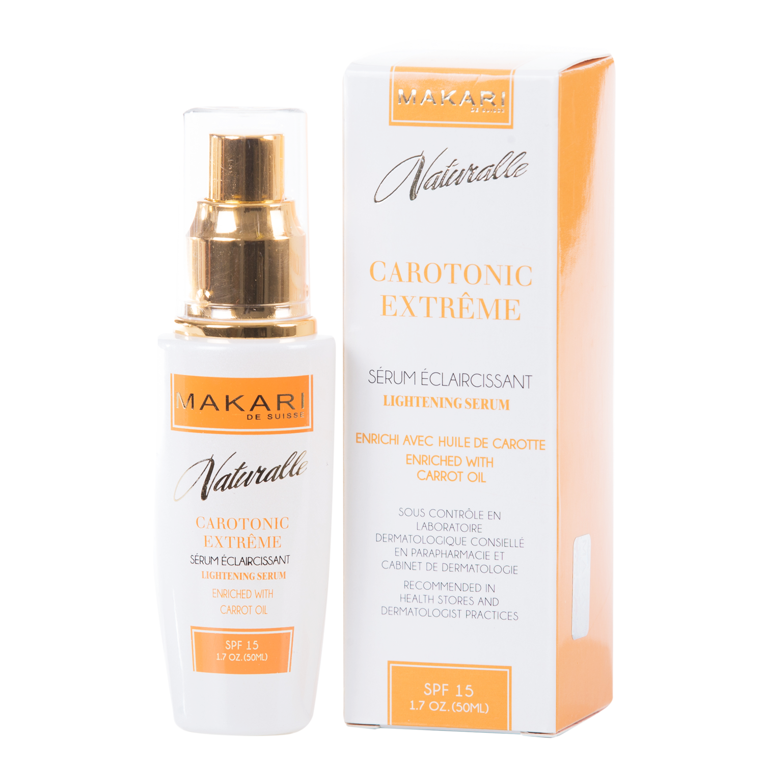 MAKARI - CAROTONIC EXTREME TONING SERUM SPF 15 /Heals. Balances skin. Restores radiance.  For combination, oily and acne-prone skin types - ShanShar