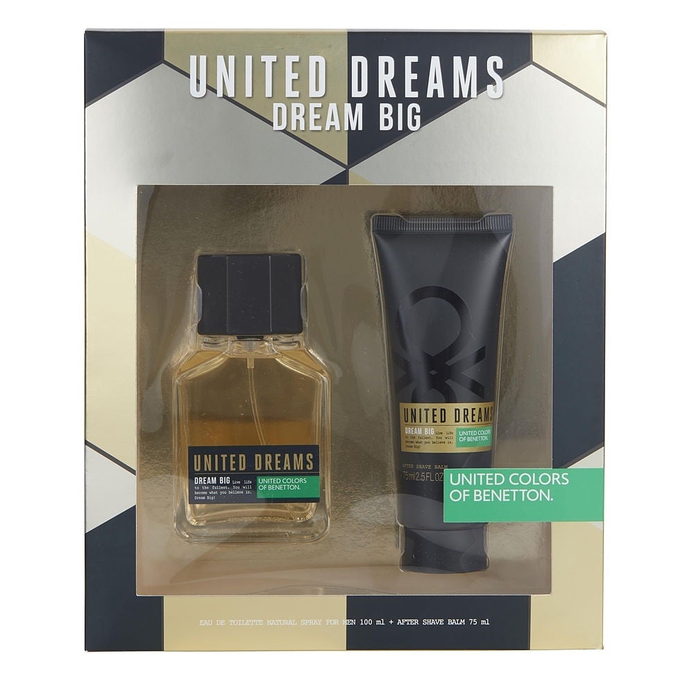 BENETTON UNITED DREAMS DREAM BIG 2 PCS SET FOR MEN: 3.4 (100mL) SPRAY