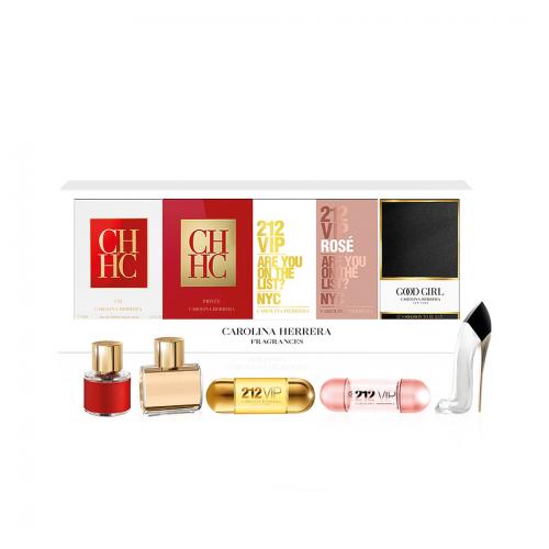 CAROLINA HERRERA 5 PCS MINI SET FOR WOMEN