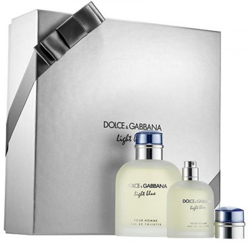 FRAG - ENSEMBLE 2 PCS BLEU CLAIR DOLCE & GABBANA POUR HOMME: 4.2 SPRAY (BOITE RIGIDE)