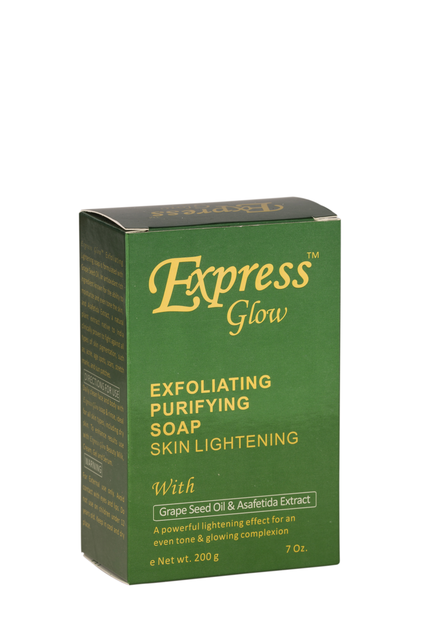 LABELLE GLOW - Express Glow Exfoliating Purifying Soap With Grapeseed Oil & Asafetida Extract - ShanShar