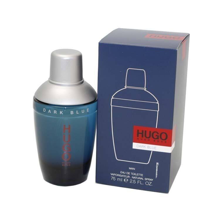 Hugo Dark Blue Men's Eau de Toilette Spray 2.5 oz (75mL)