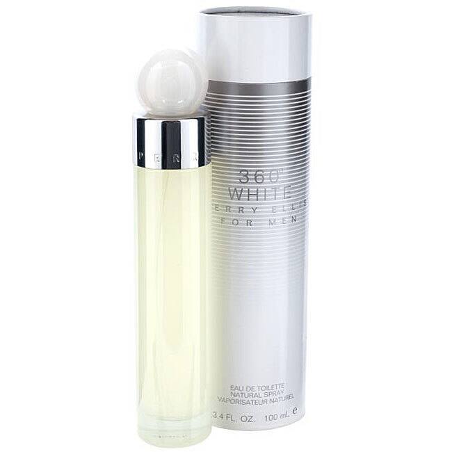 360 White Perry Ellis by Perry Ellis Fragrance for Men Eau de Toilette Spray 3.4 oz (100mL0