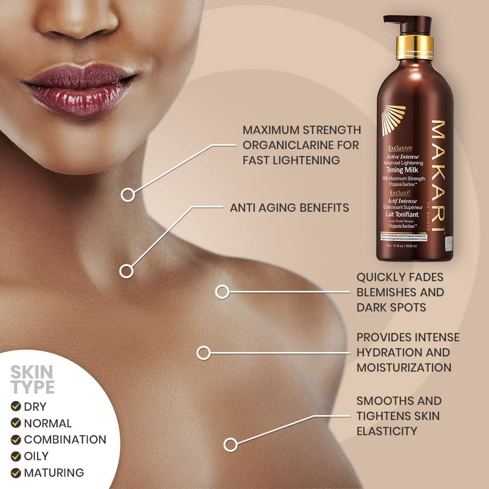 MAKARI EXCLUSIVE - TONING Skin Tone Boosting BODY Milk . Brightens. Illuminates.