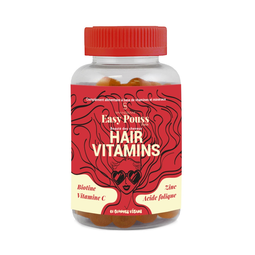 Easy Pouss  HAIR VITAMINS -  60  Vegan Gummies