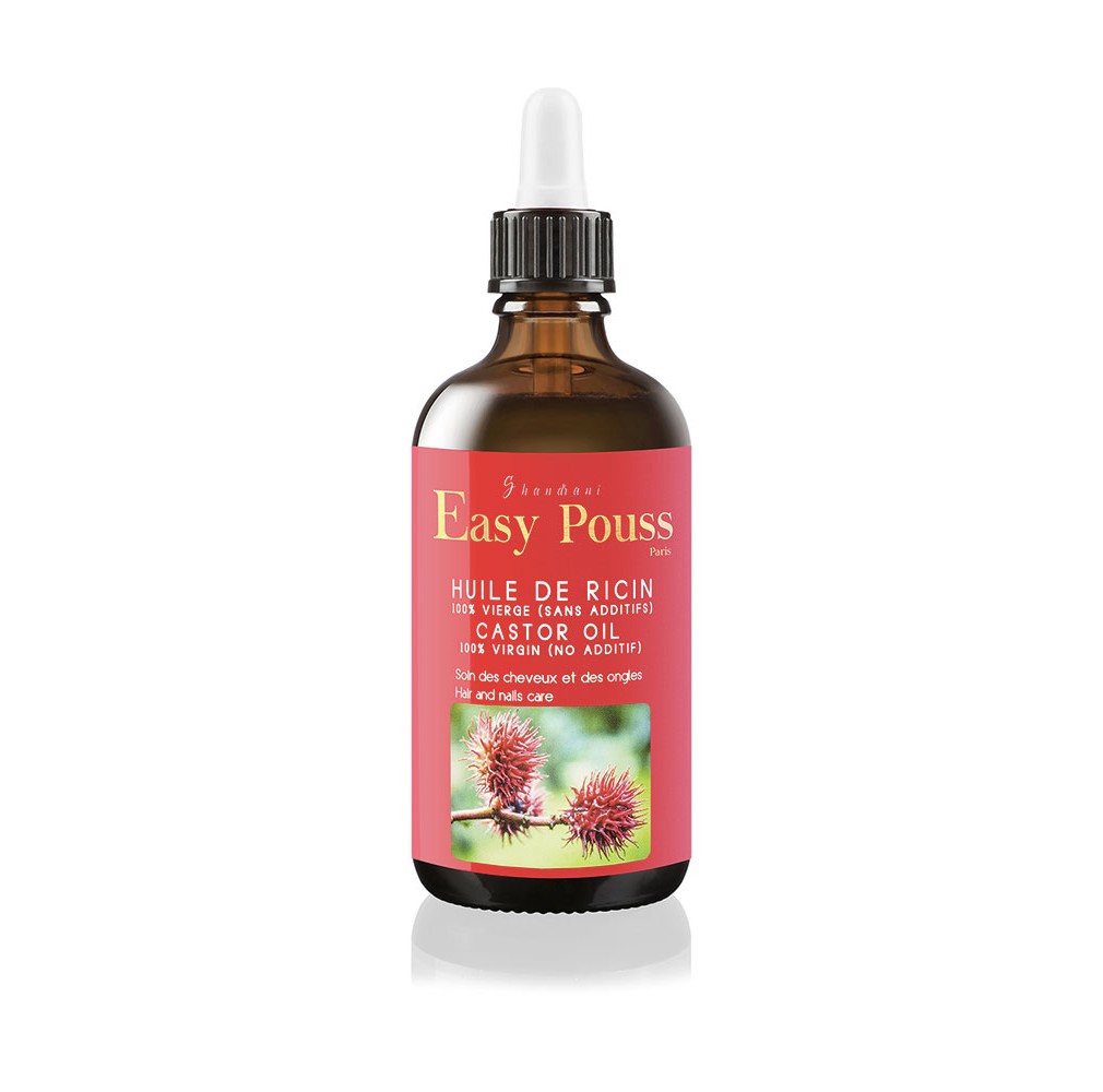 Easy Pouss  Vierge Black Castor Oil (Huile de RICIN) Strengthening, Volumizing, Nourishing, Breakage Control