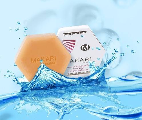 MAKARI - SULFUR ACNYL SOAP - Detoxifies. Controls oil. Reduces acne.  For oily and acne-prone skin types - ShanShar