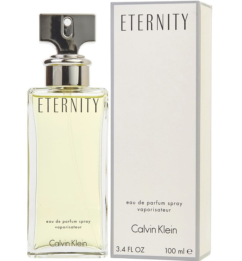 Eternity by Calvin Klein Fragrance for Women Eau de Parfum Spray 3.4 oz (100mL)