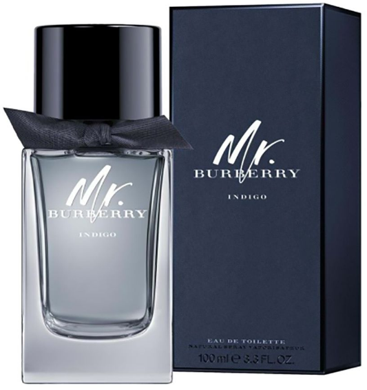 Mr. Burberry Indigo by Burberry Fragrance for Men Eau de Toilette Spray 3.3 oz (100mL)