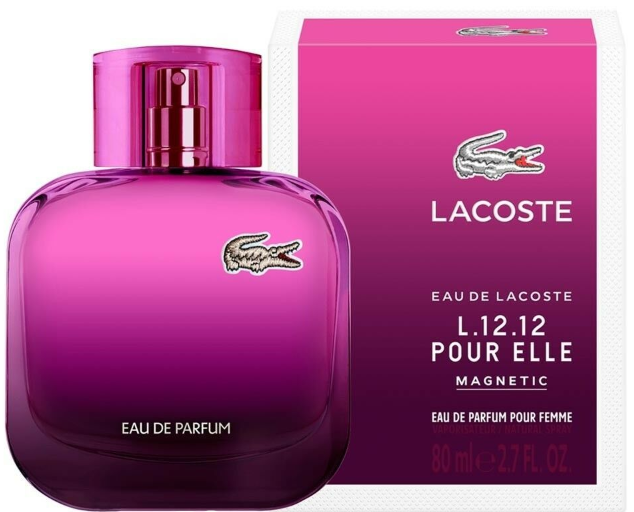 FRAG - L.12.12 Pour Elle Magnétique de Lacoste Parfum pour Femme Eau de Parfum Vaporisateur 2,7 oz (80 ml)